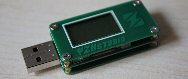 YZXstudio绿表USB电流电压库仑计容量表